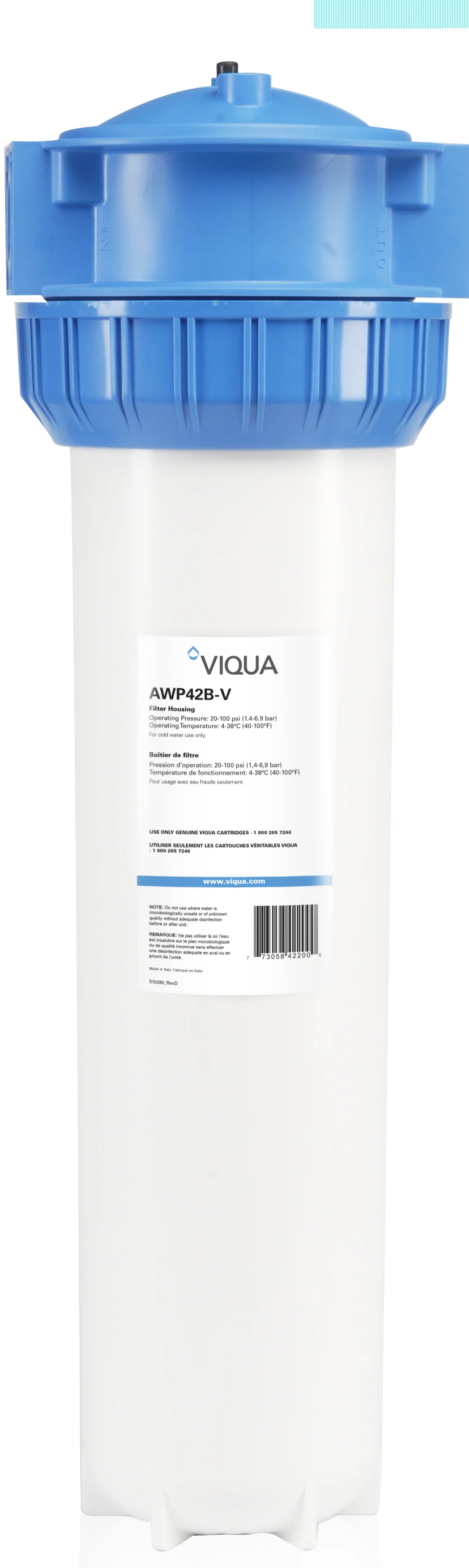 Viqua 20" BB Filter Housing AWP42B-V